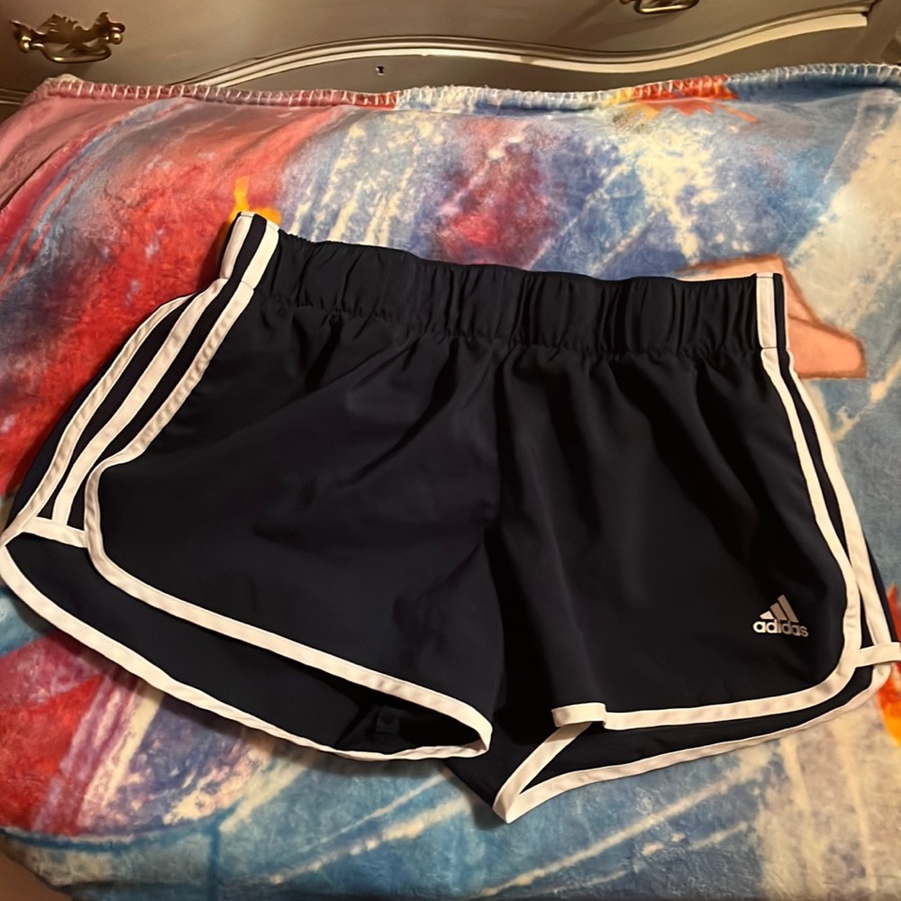 Navy Blue Adidas Athletic Shorts